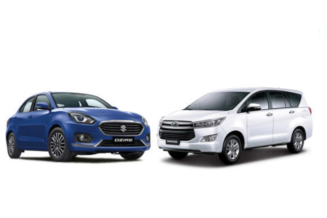 Yashu Travels fleet of vehicles for rental in Bengaluru